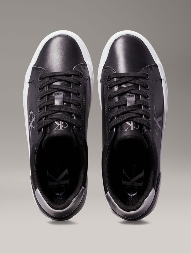 Leather Platform Trainers
