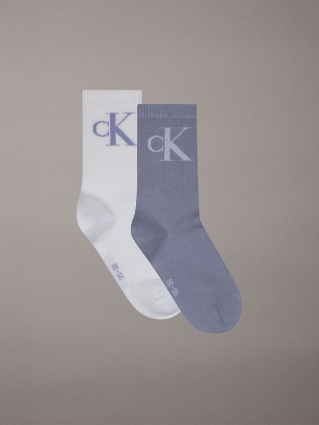 2 Pack Soft Cotton Stretch Crew Socks