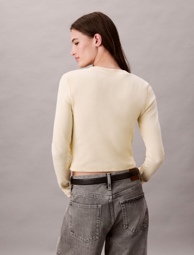 Monogram Logo Long Sleeve Baby Tee