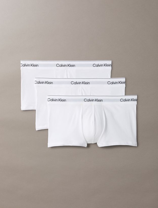 3 Pack Low Rise Trunks - Icon Cotton Stretch