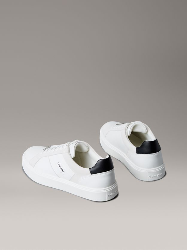 Leather and Suede Flexible Sole Trainers