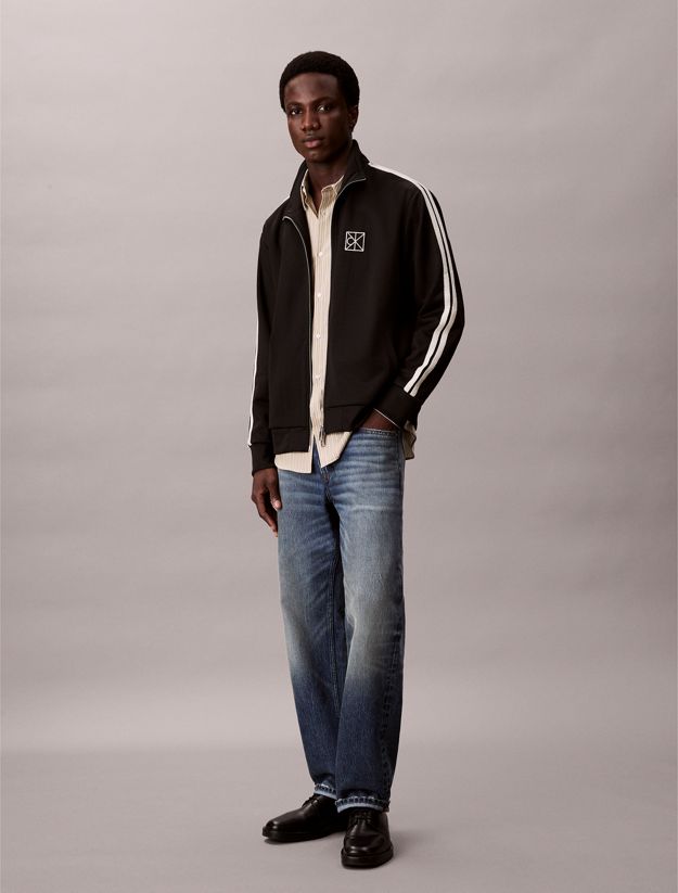 Double Knit Relaxed Track Jacket