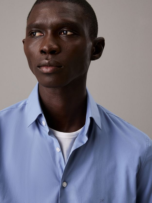 Slim Poplin Dress Shirt