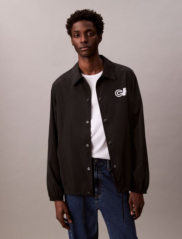 Sport Monogram Logo Coach Jacket