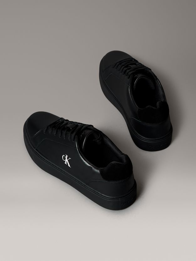 Smooth Leather Flexible Sole Trainers