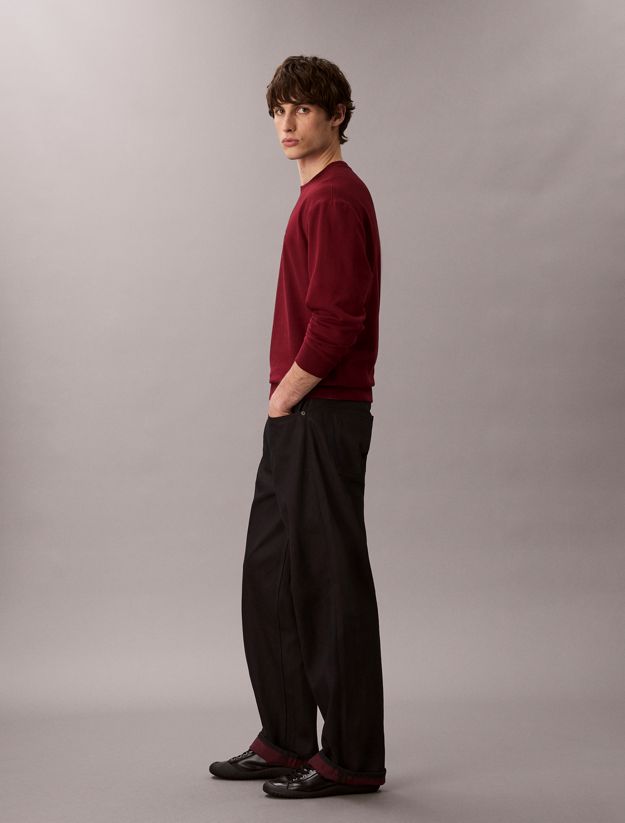 Cotton Terry Badge Sweatshirt