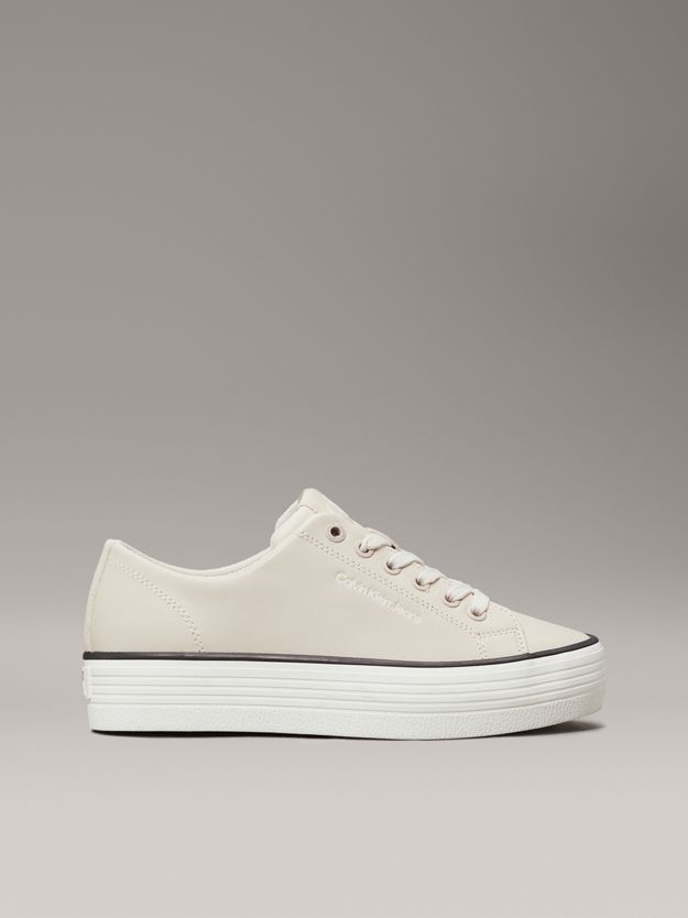 Leather Platform Trainers