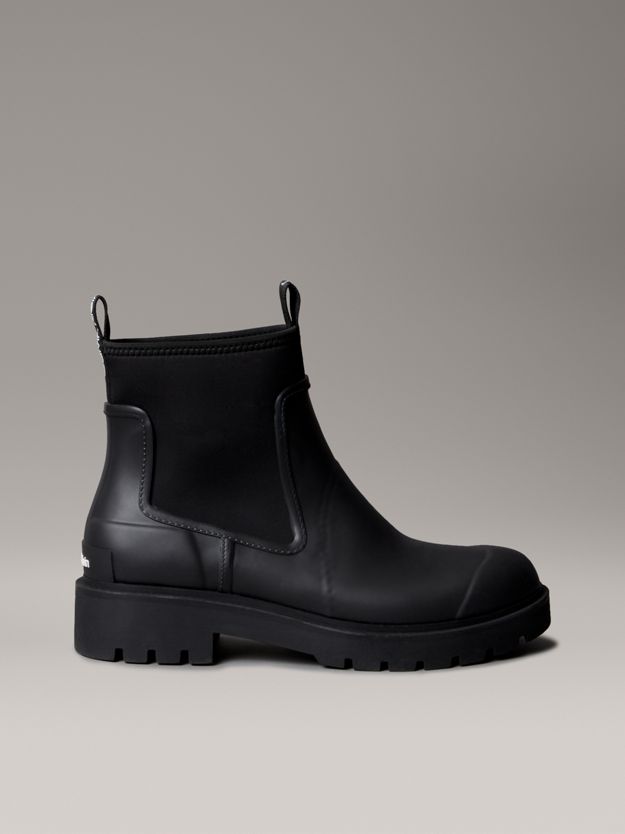 Heeled Flexible Lug Sole Rainboots