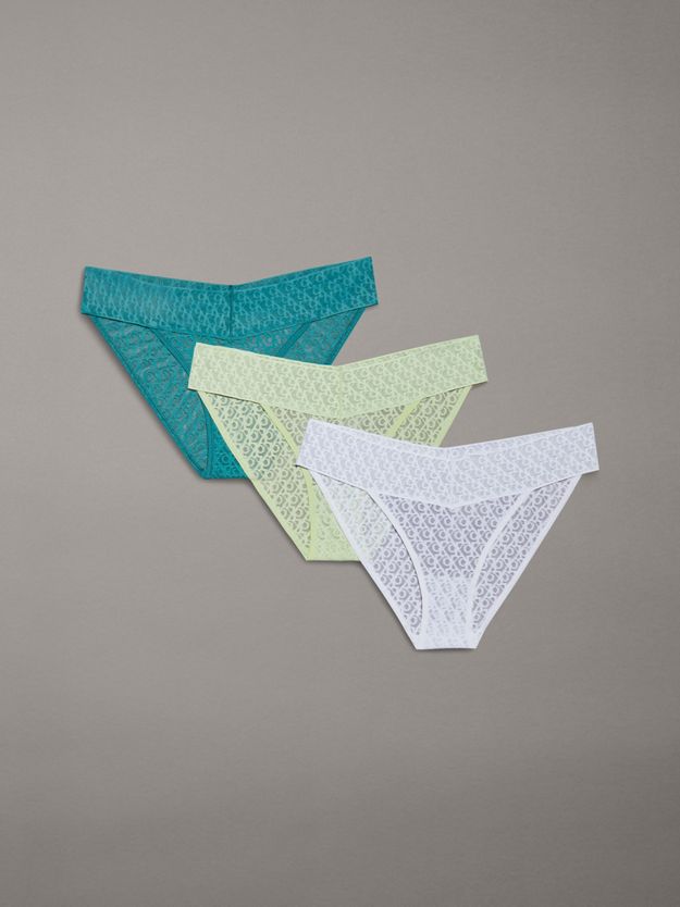 3 Pack Bikini Briefs - Icon Logo Lace