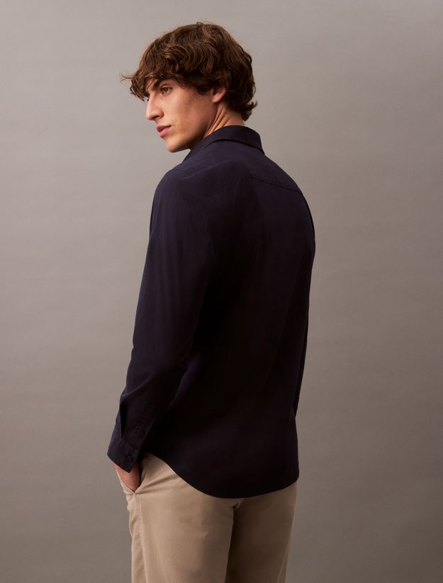 Slim Stretch Poplin Shirt