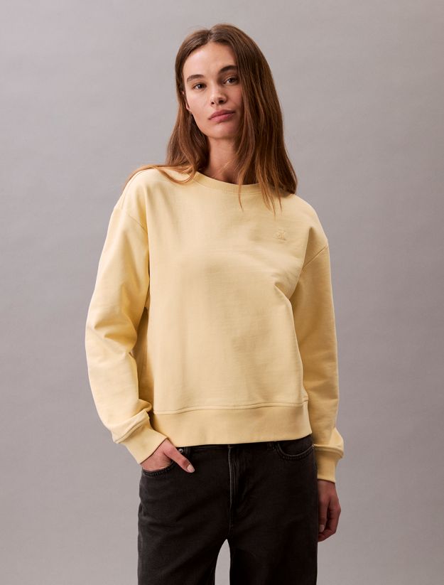 Relaxed Cotton Terry Sweatshirt