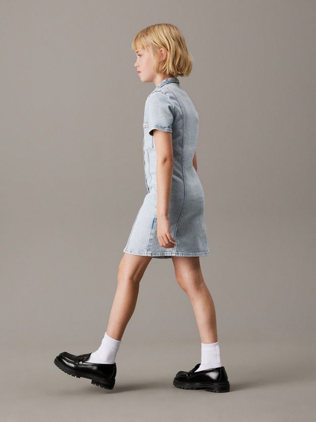 Slim Denim A-line Dress