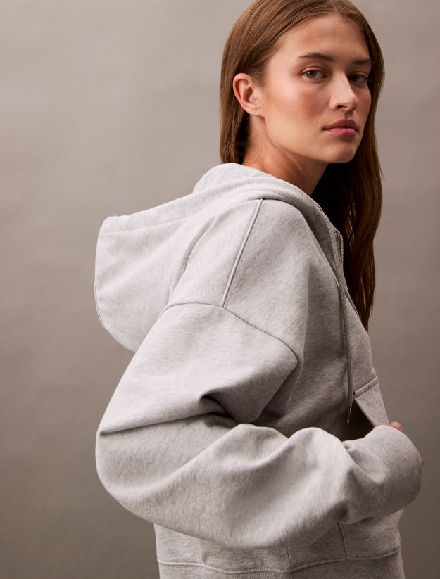 Monogram Zip Up Hoodie