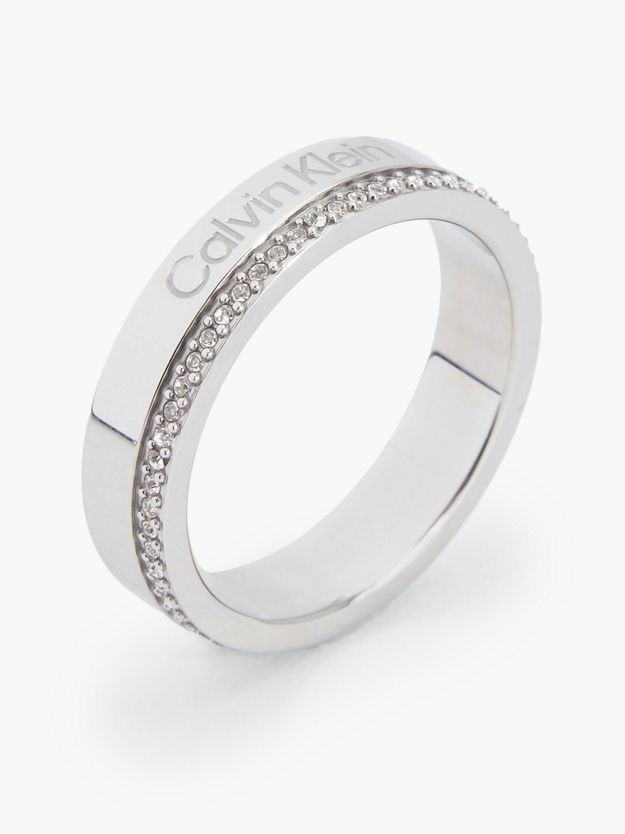 Crystal Stainless Steel Ring