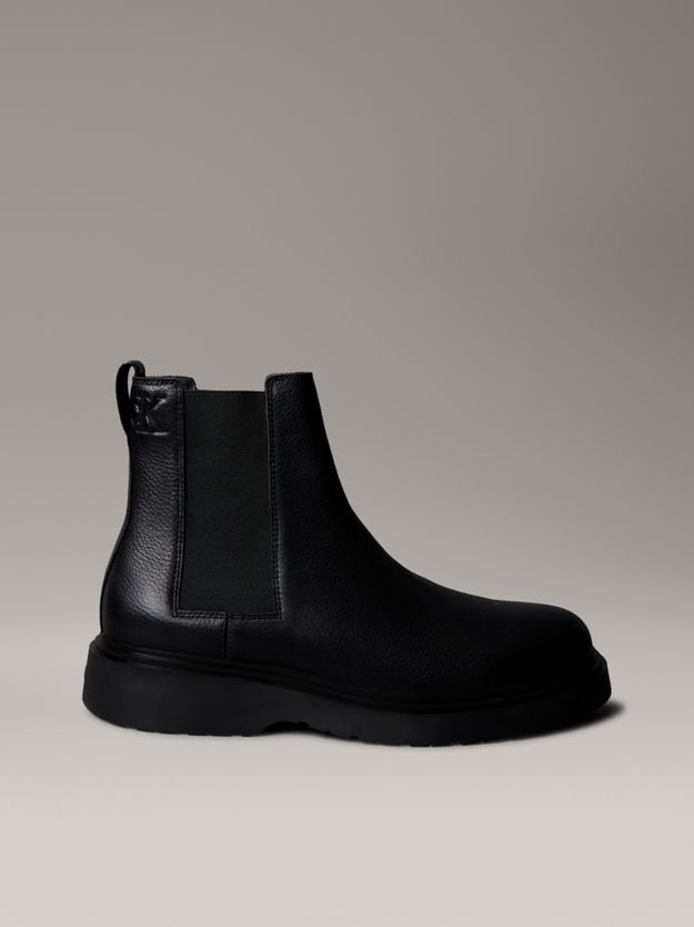 Tumbled Leather Chelsea Boots
