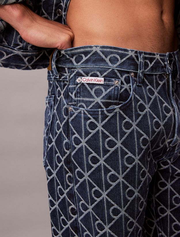 Allover Logo 90's Straight Jeans