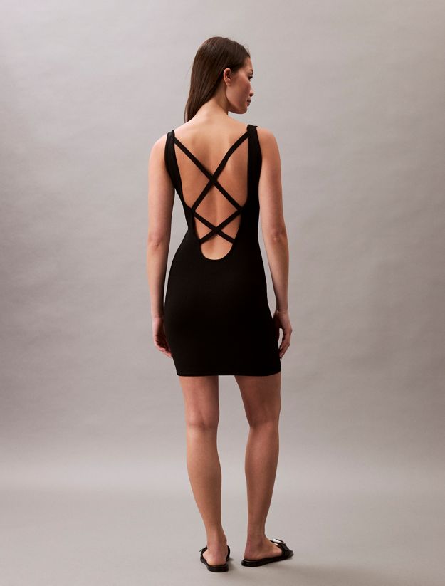 Cross Back Mini Dress