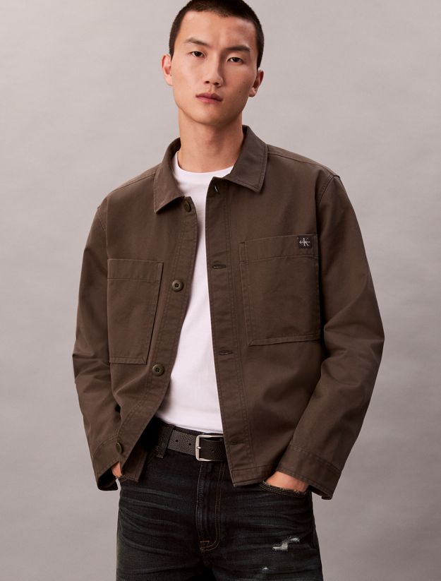 Relaxed Cotton Twill Overshirt