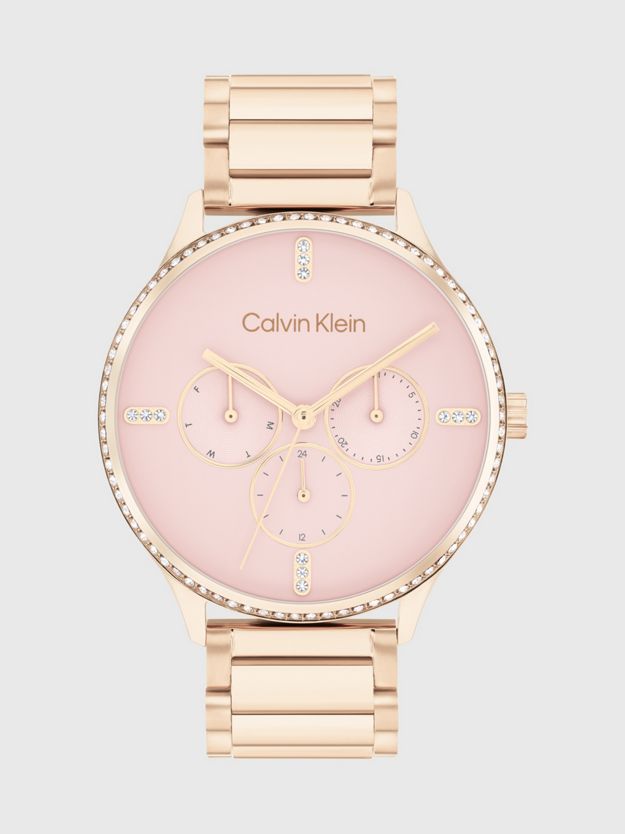 Multifunction Crystal Embellished Watch