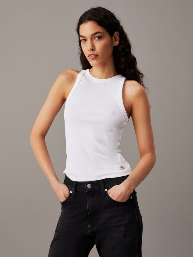 Ribbed Cotton Tank Top