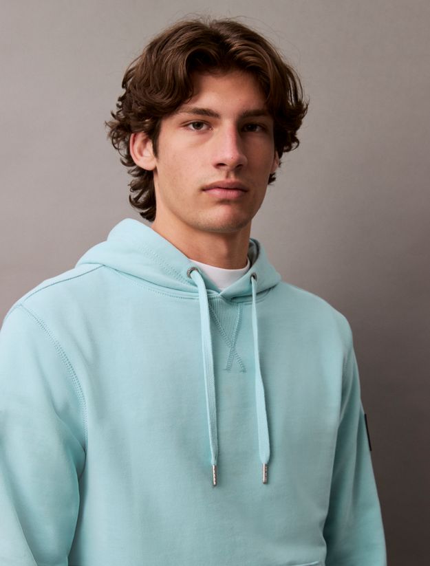 Cotton Terry Badge Hoodie