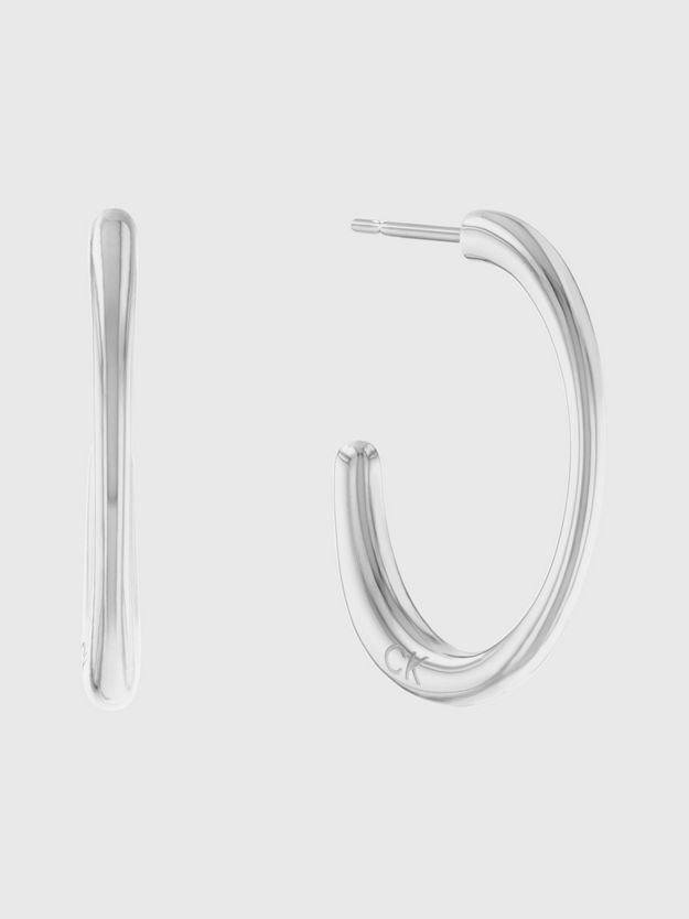 Organic Shape Hoop Earrings