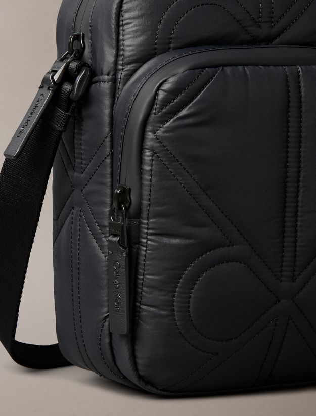 Puffer Monogram Logo Reporter Bag