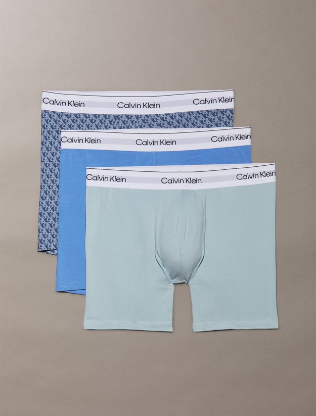 3 Pack Low Rise Trunks - Icon Cotton Stretch