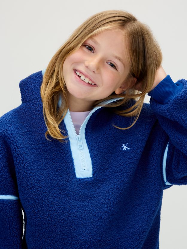 Teddy Half Zip Sweatshirt