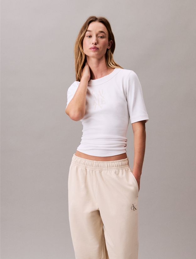 Cotton Terry Monogram Joggers