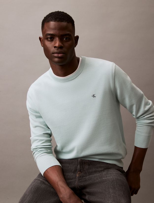 Smooth Cotton Monogram Jumper