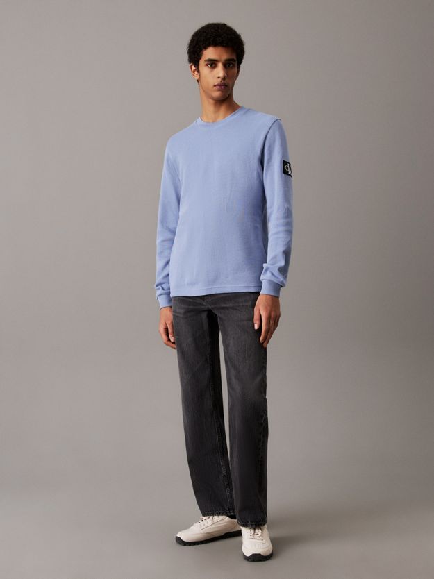 Slim Long Sleeve Waffle T-shirt