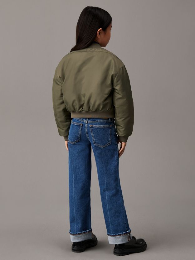 Boxy Satin Bomber Jacket