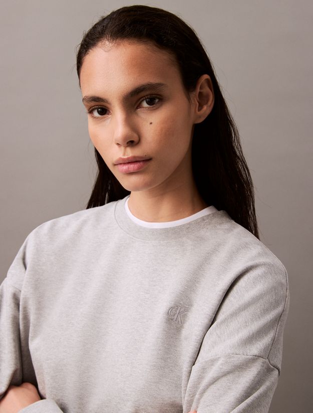 Relaxed Cotton Terry Sweatshirt