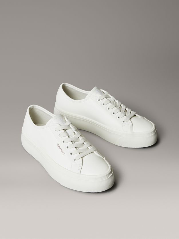 Leather Comfort Platform Trainers