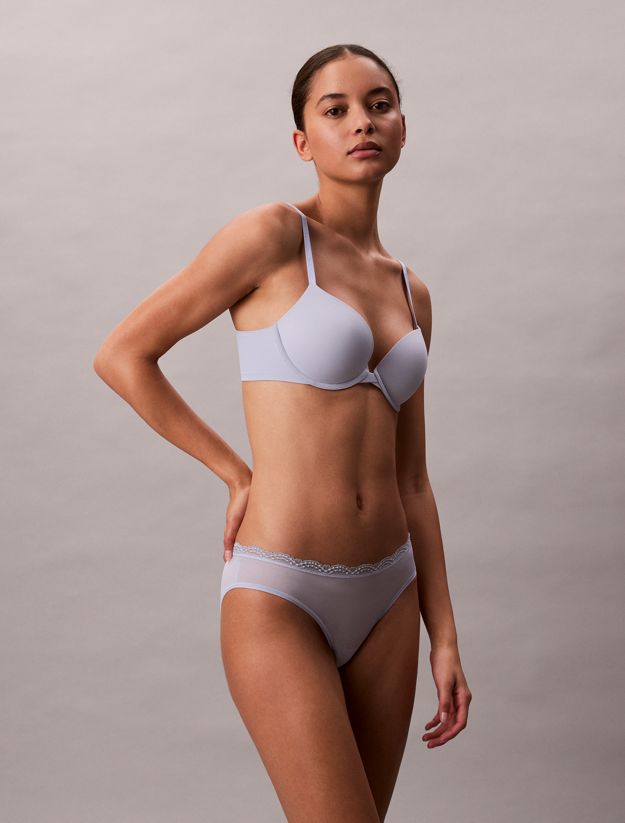 Bikini Briefs - Microfibre Stretch with Lace