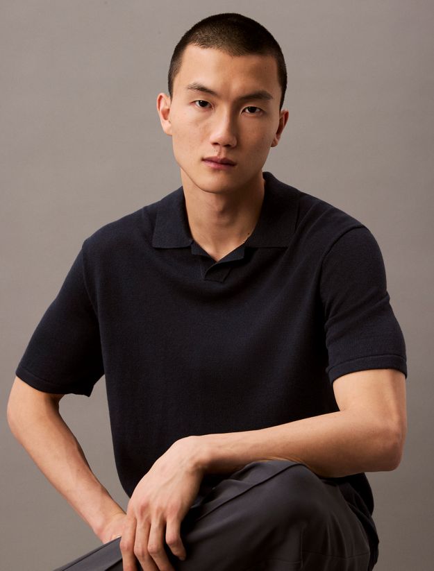 Linen Blend Short Sleeve Jumper