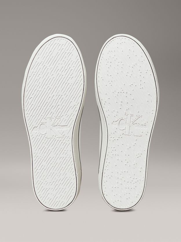 Leather Platform High-Top Trainers