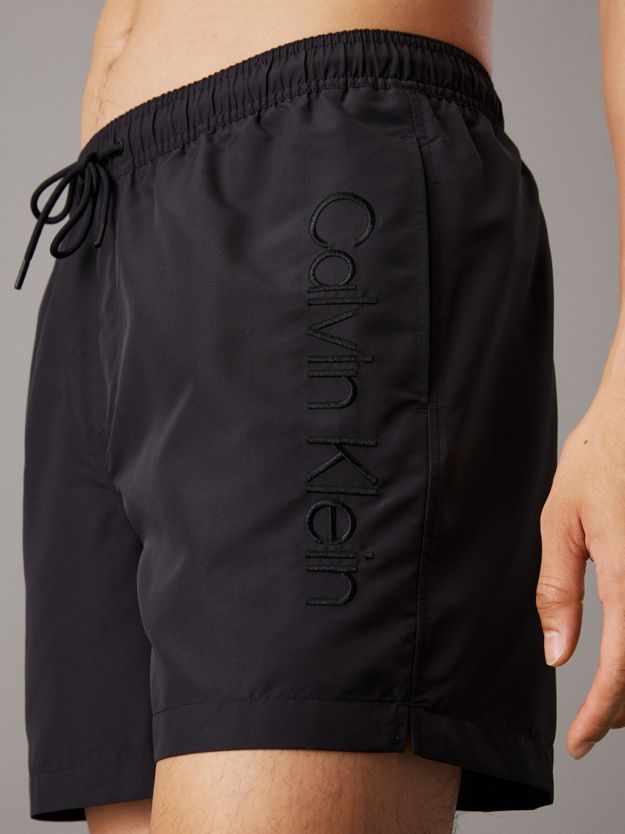 Medium Drawstring Swim Shorts - Logo Embroidery