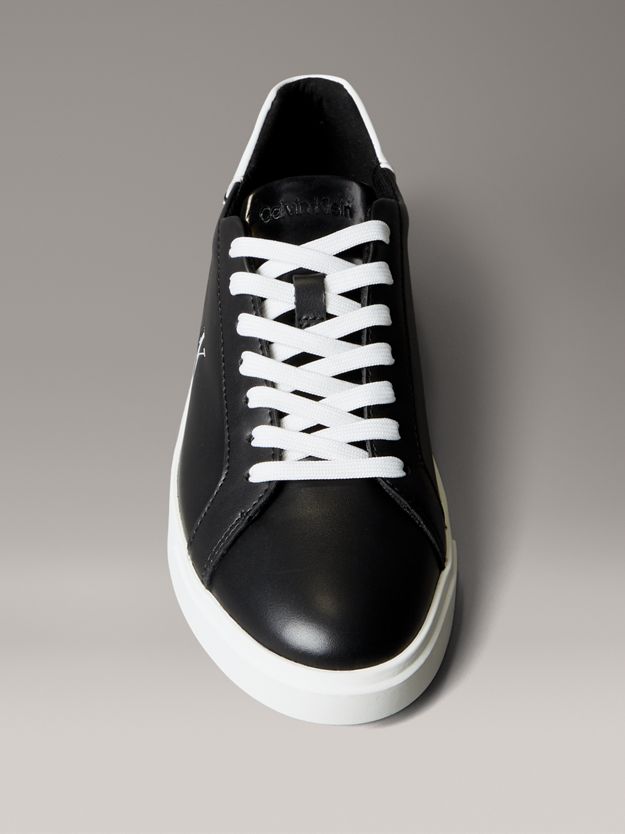 Leather Signature Logo Trainers