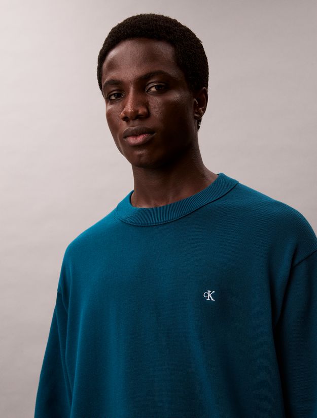 Relaxed Cotton Monogram Jumper