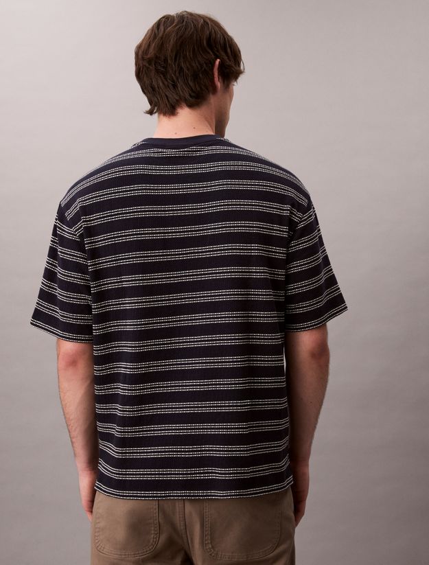 Stripe Jacquard Relaxed Pocket Tee