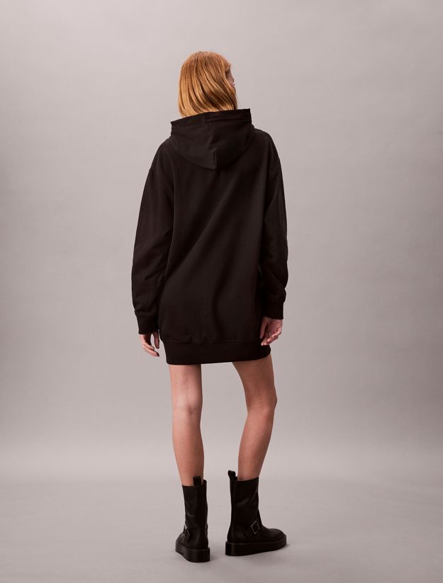 Monogram Hooded Sweatshirt Dress