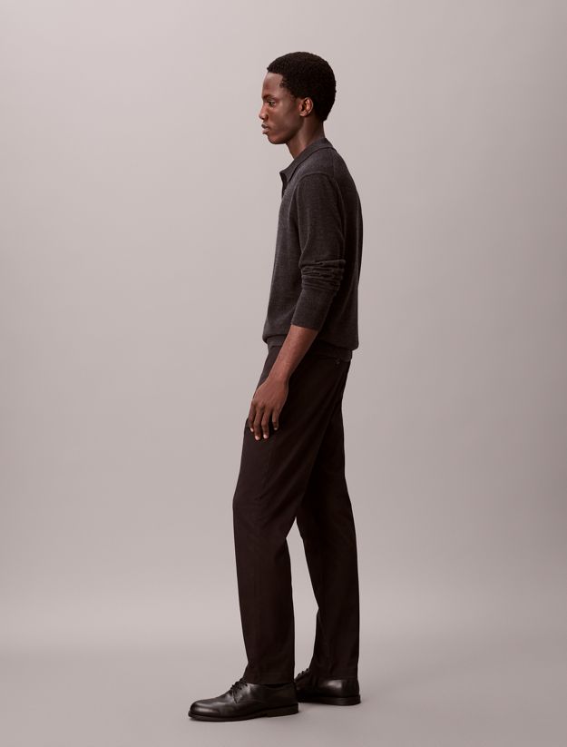 Slim Tapered Sateen Chino Trouser
