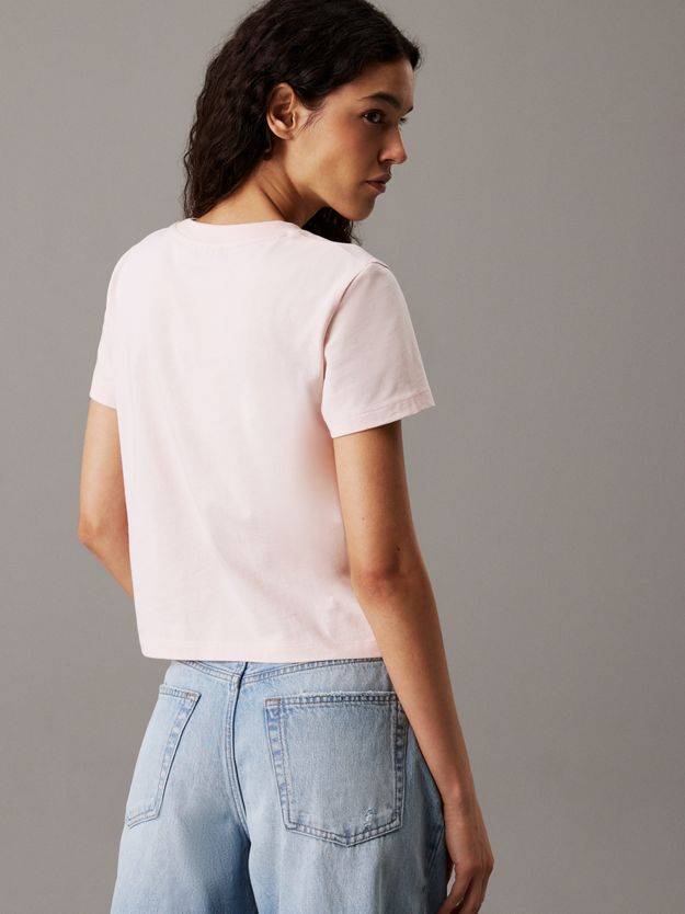Slim Cropped Badge T-shirt
