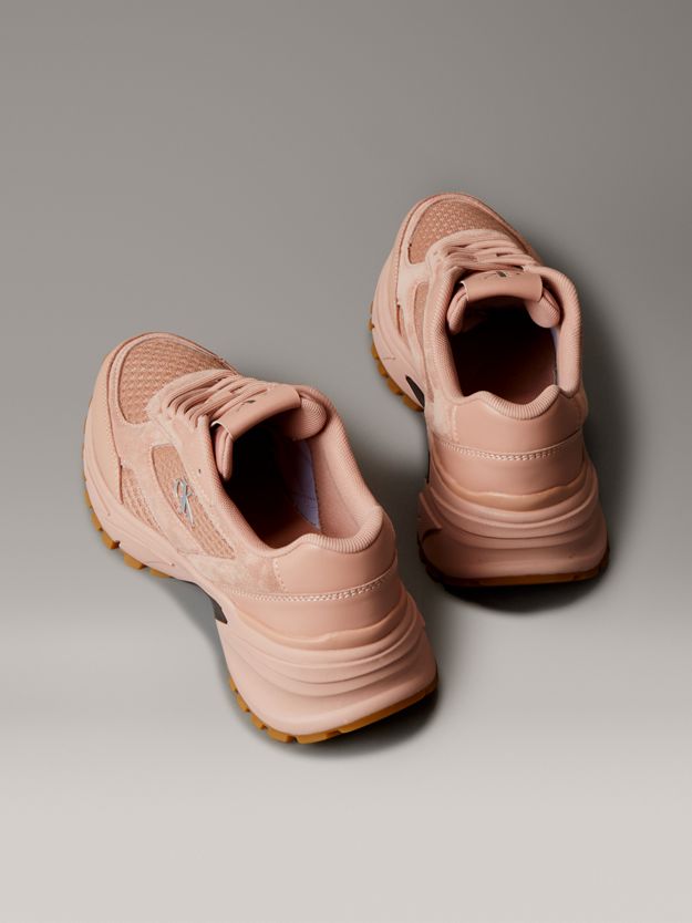 Leather and Breathable Mesh Trainers