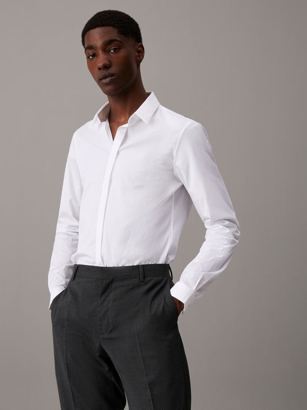Extra Slim Poplin Stretch Shirt