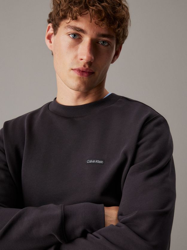 Cotton Terry Badge Sweatshirt