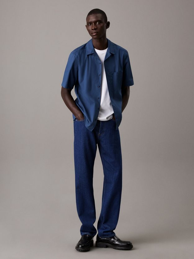 Cuban Collar Short Sleeve Shirt