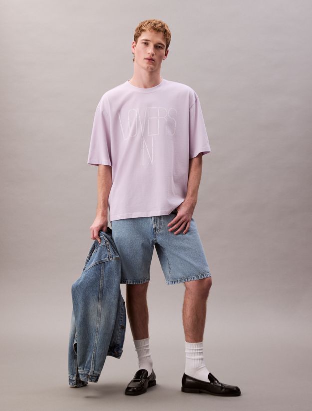 Marc Hundley Pride Lovers In Graphic Relaxed T-Shirt